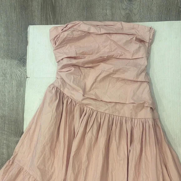 NWOT PETAL & PUP Blanche Strapless Maxi Dress In Orchid Size L - Picture 12 of 12